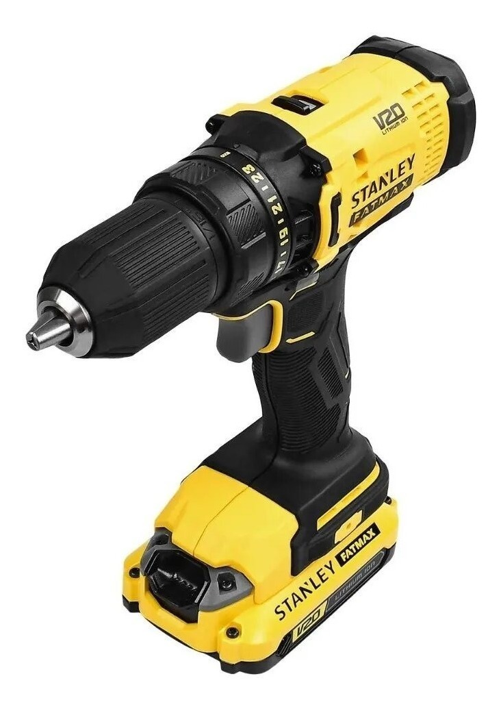 Taladro Atornillador 20v Stanley Scd700c2k-b3 1500rpm Fatmax