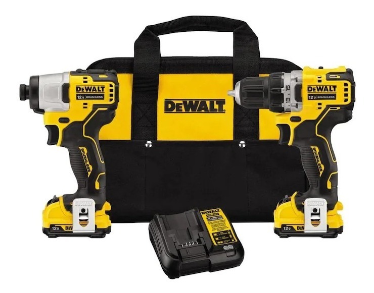 Taladro Y Taladro Impacto Dewalt 12v. Cargador Y 2 Baterias