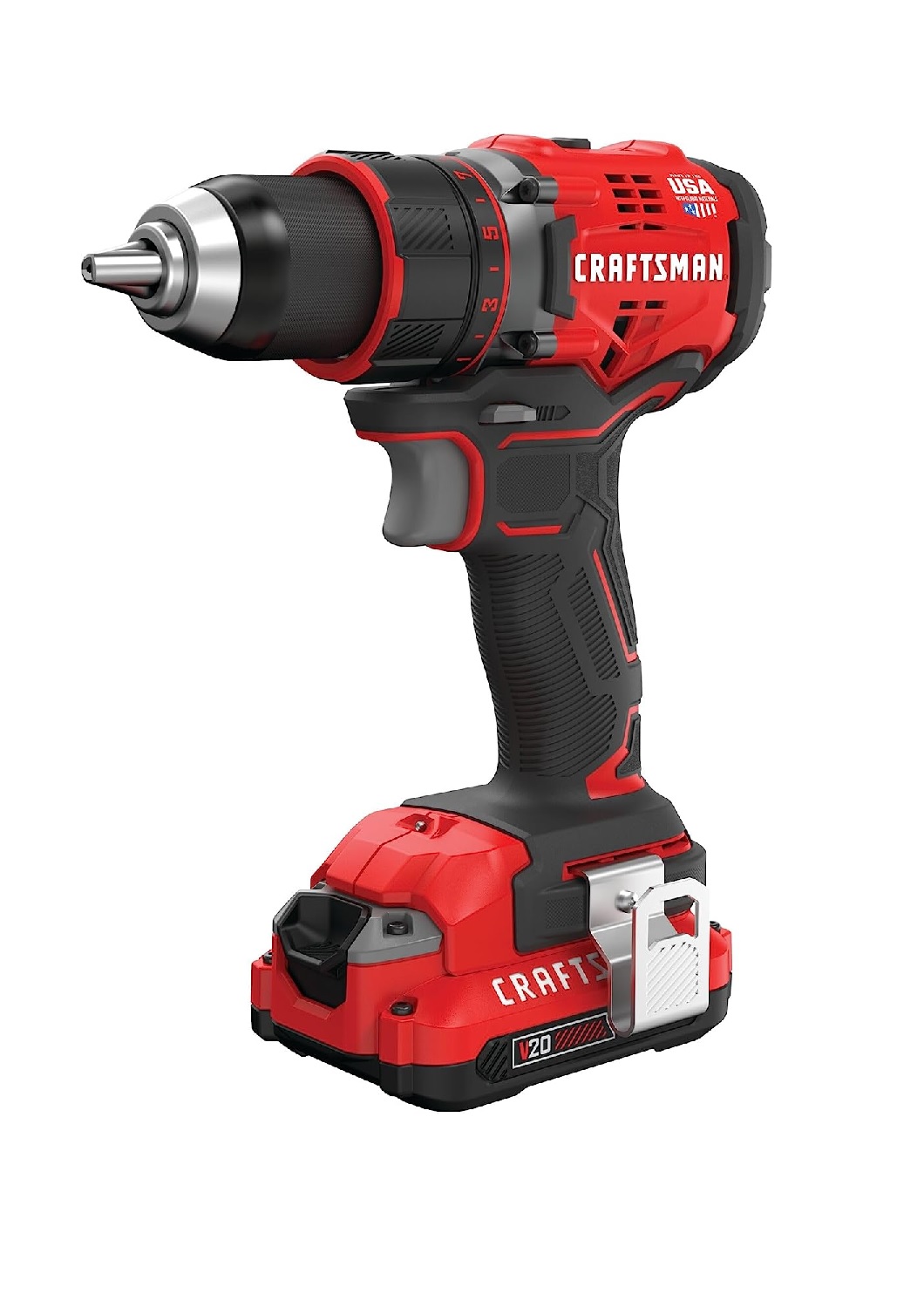 Taladro Rotomartillo Craftsman CMCD720D2 color Rojo