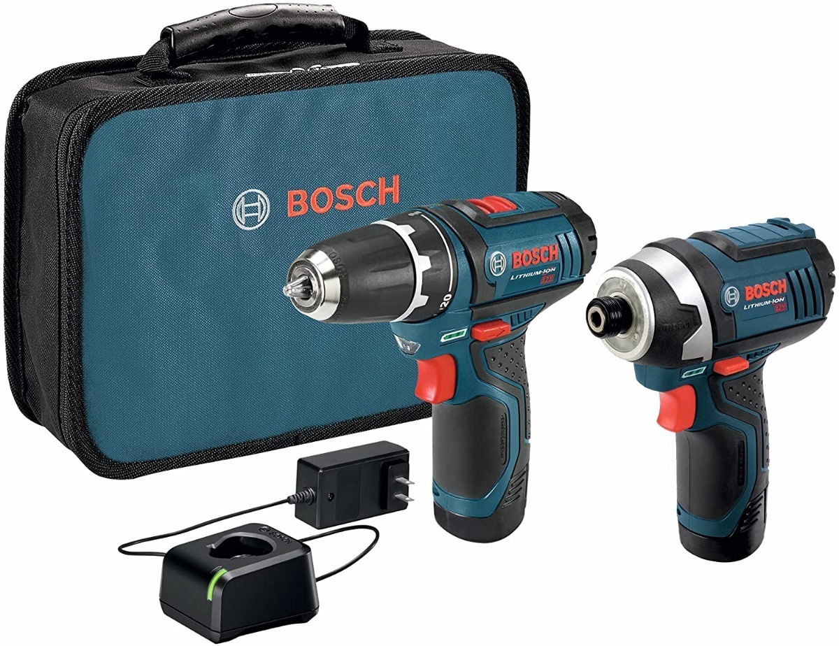 Kit Taladro Y Desarmador Bosch Inalámbricos 12v Con Cargador