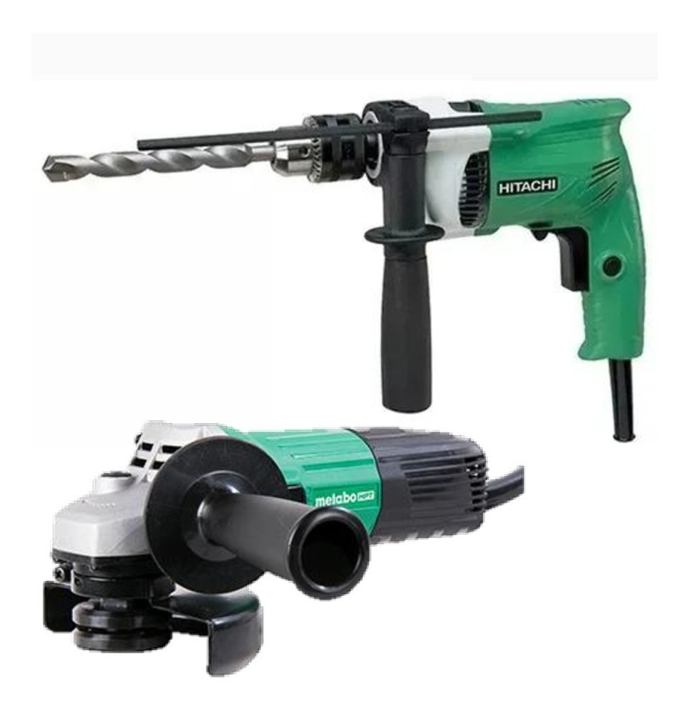 Combo Hitachi Metabo Hpt - Taladro Dv16vss + Pulidora G12ss2