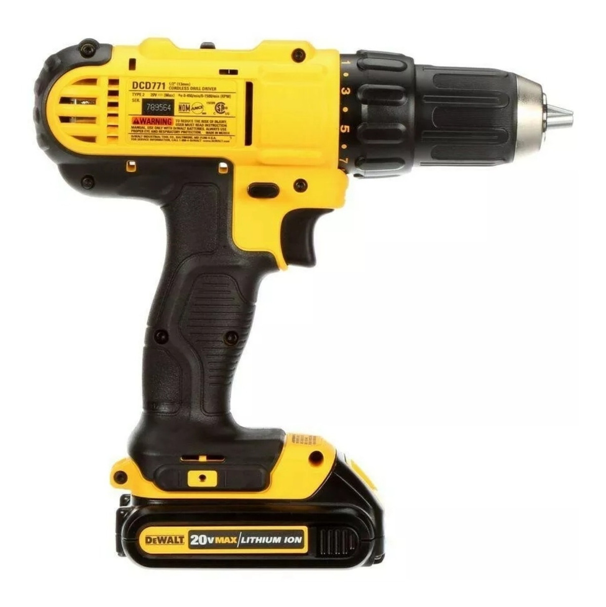 Foto 3 pulgar | Dewalt Dcd771c2 Taladro Atornillador 20v C/ Bateria Y Cargad