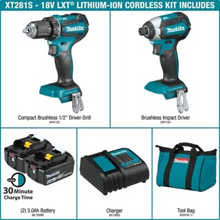 Foto 2 | Combo Makita 18v Taladro Inalambrico Desatornillador Impacto