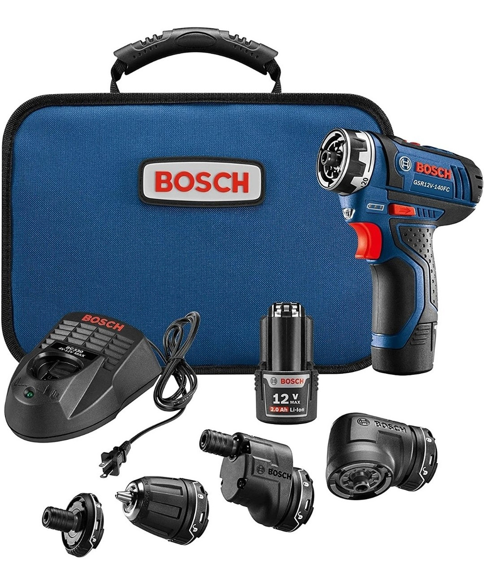 Taladro Bosch Gsr12v-140fcb22 12 V Max Flexiclick 5 En 1