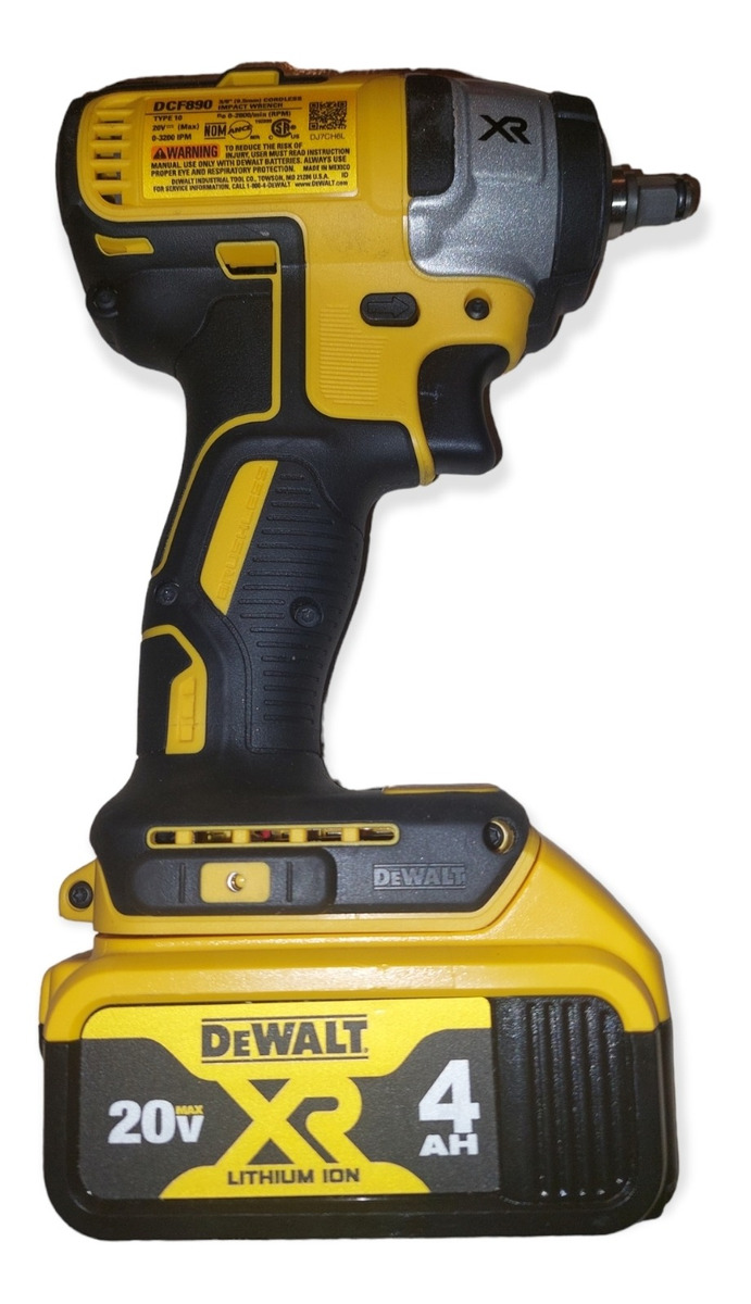 Foto 3 pulgar | Pistola Llave De Impacto Dewalt 20v Dcf890xr 3/8 ,pila 4ah