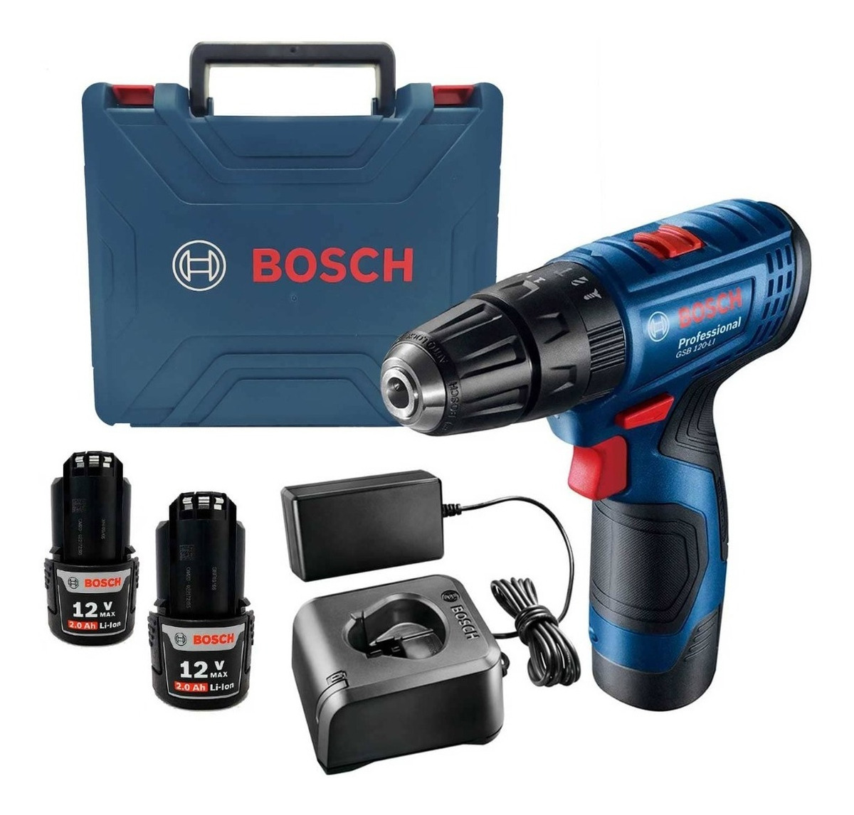 Taladro De Percusión Bosch Gsb 120-li 12v + Baterías