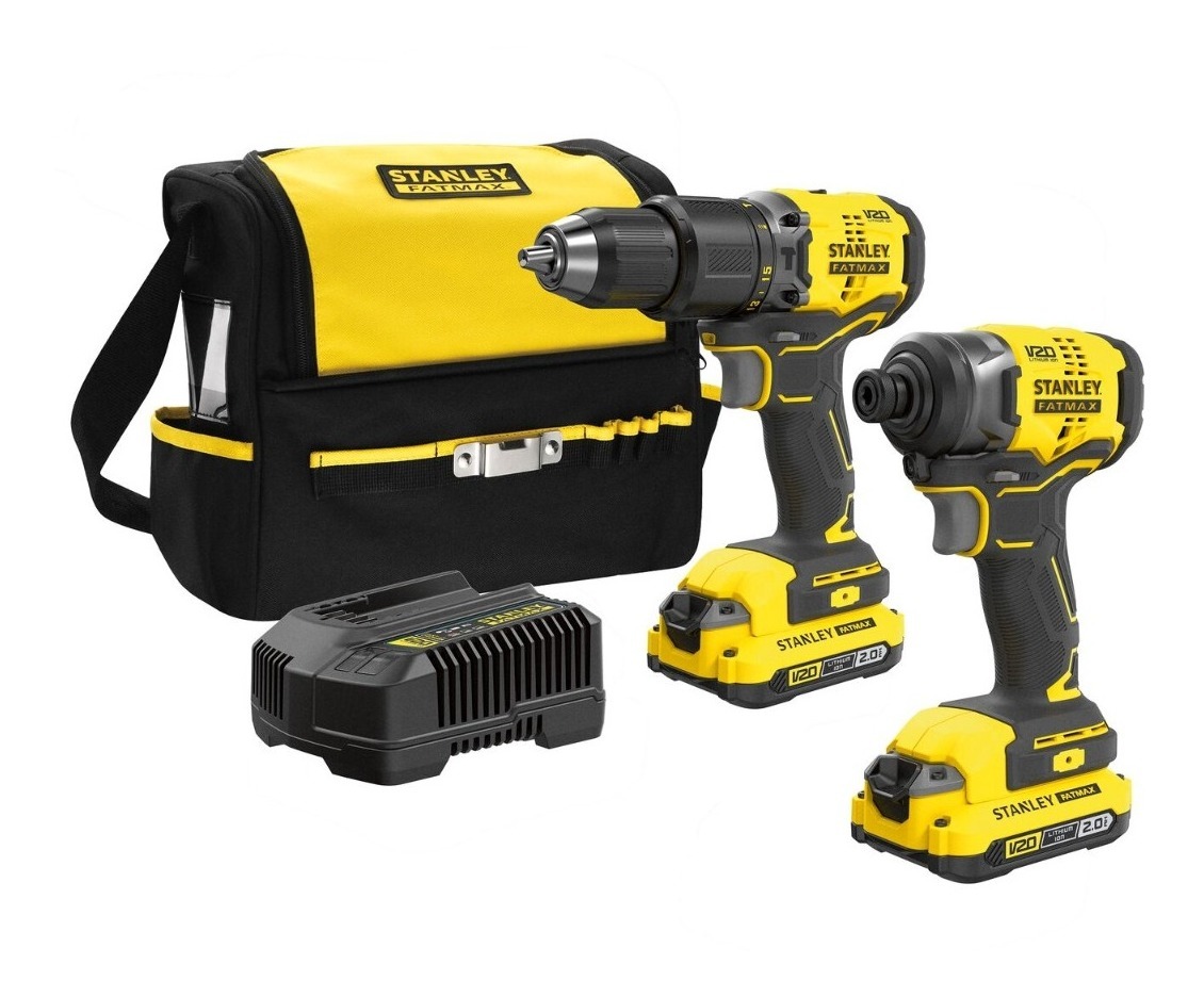 Stanley  Combo 20v Taladro + Llave De Impacto Sin Carbones