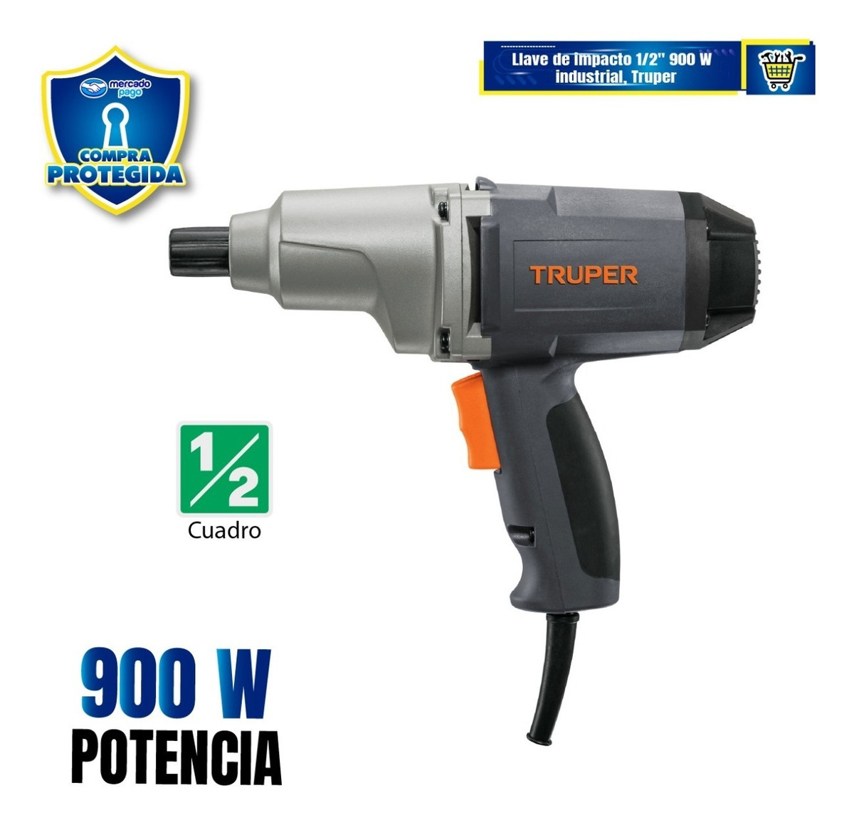 Llave De Impacto, Industrial, 1/2  De 900 W  11682