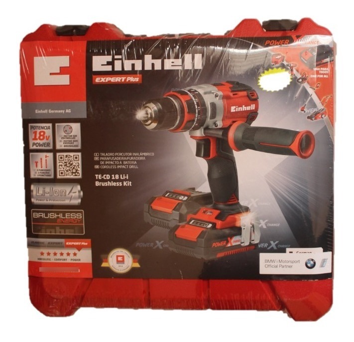 Foto 2 pulgar | Taladro Percutor Inalámbrico Einhell Te-cd 18 Li-i Brushless