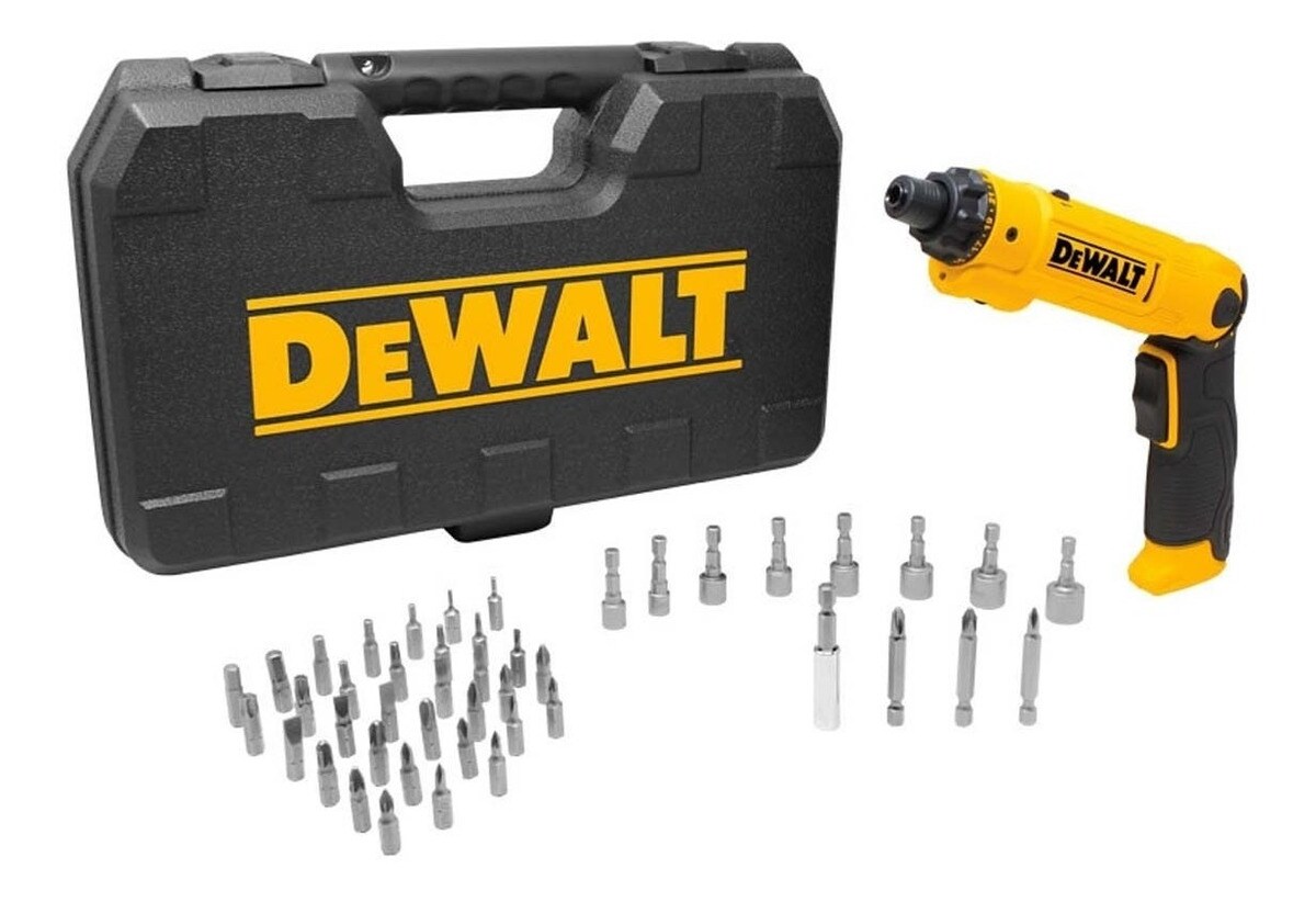 Taladro Atornillador Inalambrico 2v+ Estuche Y Puntas Dewalt $5,037