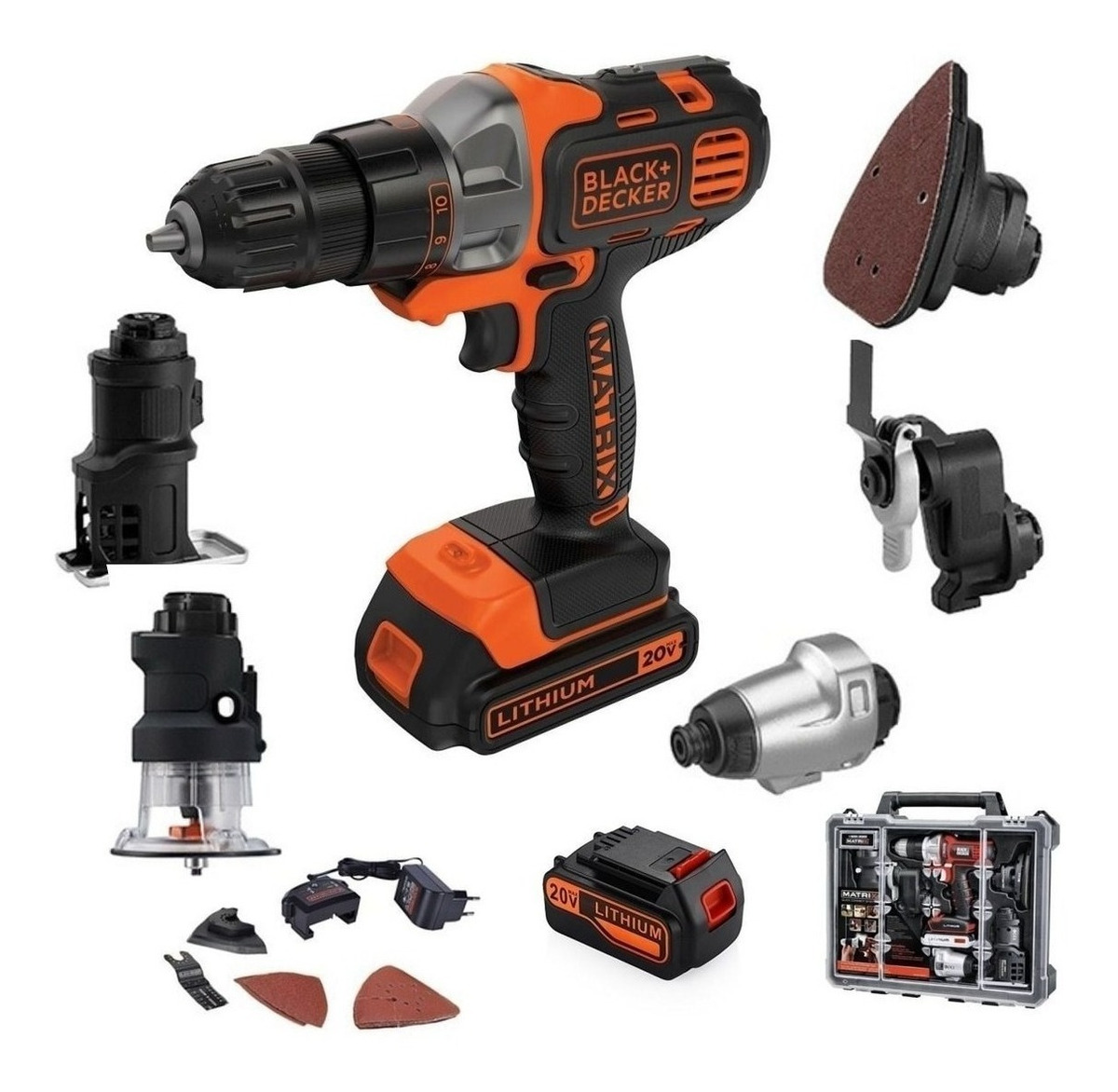 Foto 2 pulgar | Taladro Black And Decker 6 En 1 Matrix 20v Tool Combo