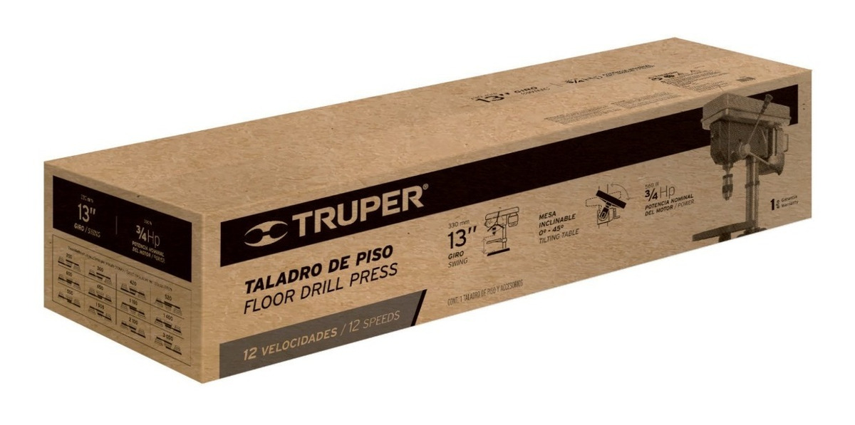 Foto 3 pulgar | Taladro De Banco 5/8 13 Pulgadas Truper 16178 Envio Gratis