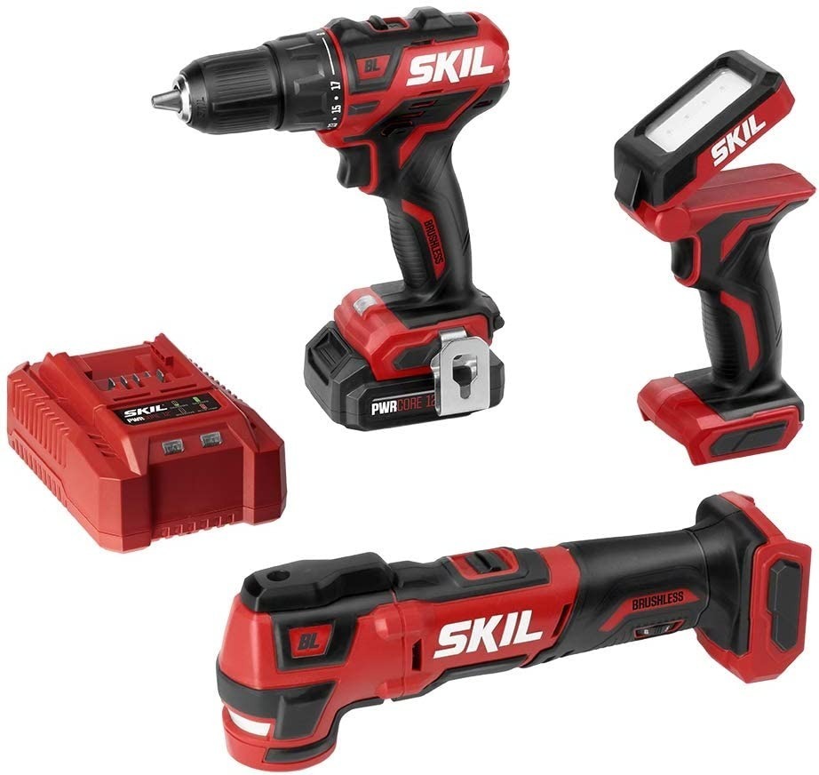 Foto 2 pulgar | Skil Pwrcore 12 Brushless 12v 3-tool Combo Kit