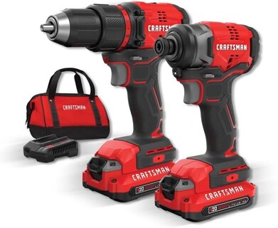 Foto 2 | Taladro Inalámbrico Craftsman Cmck210c2 2 Piezas