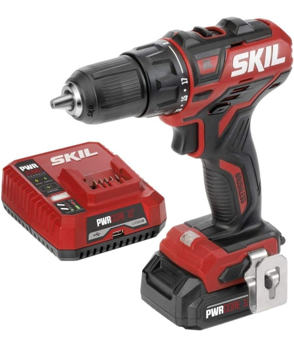 Skil Pwrcore 12v Taladro 1/2  Brushless Con Batería 2 Ah