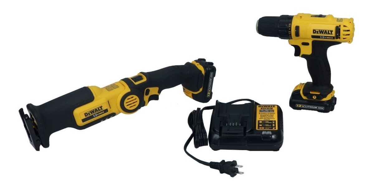 Foto 2 pulgar | Combo Dewalt Dck212s2 Taladro Y Sierra Sable 12v 03902220