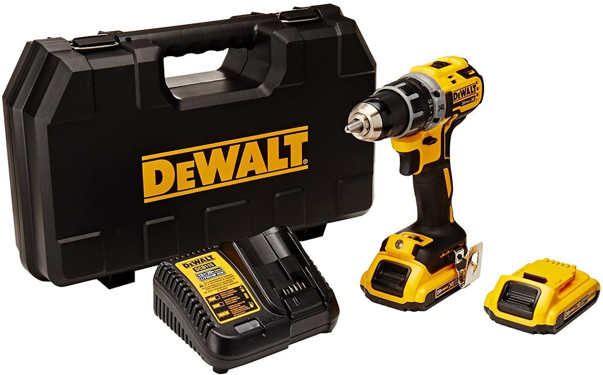 Foto 2 pulgar | Taladro Atornillador Inalámbrico Dewalt 20V Sin carbones con 2 Baterias DCD7771D2
