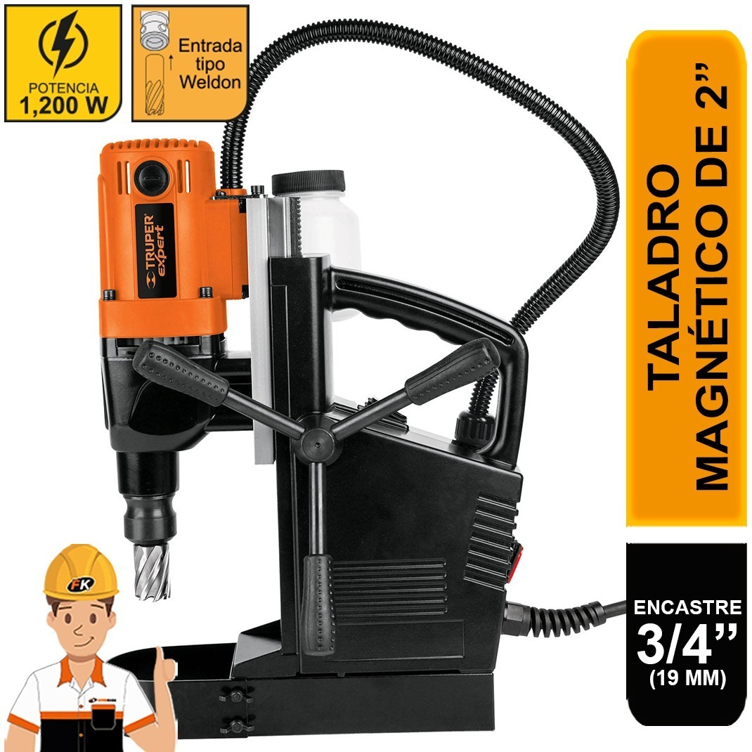 Taladro Magnético De 2, 1,200 W, Truper  100989