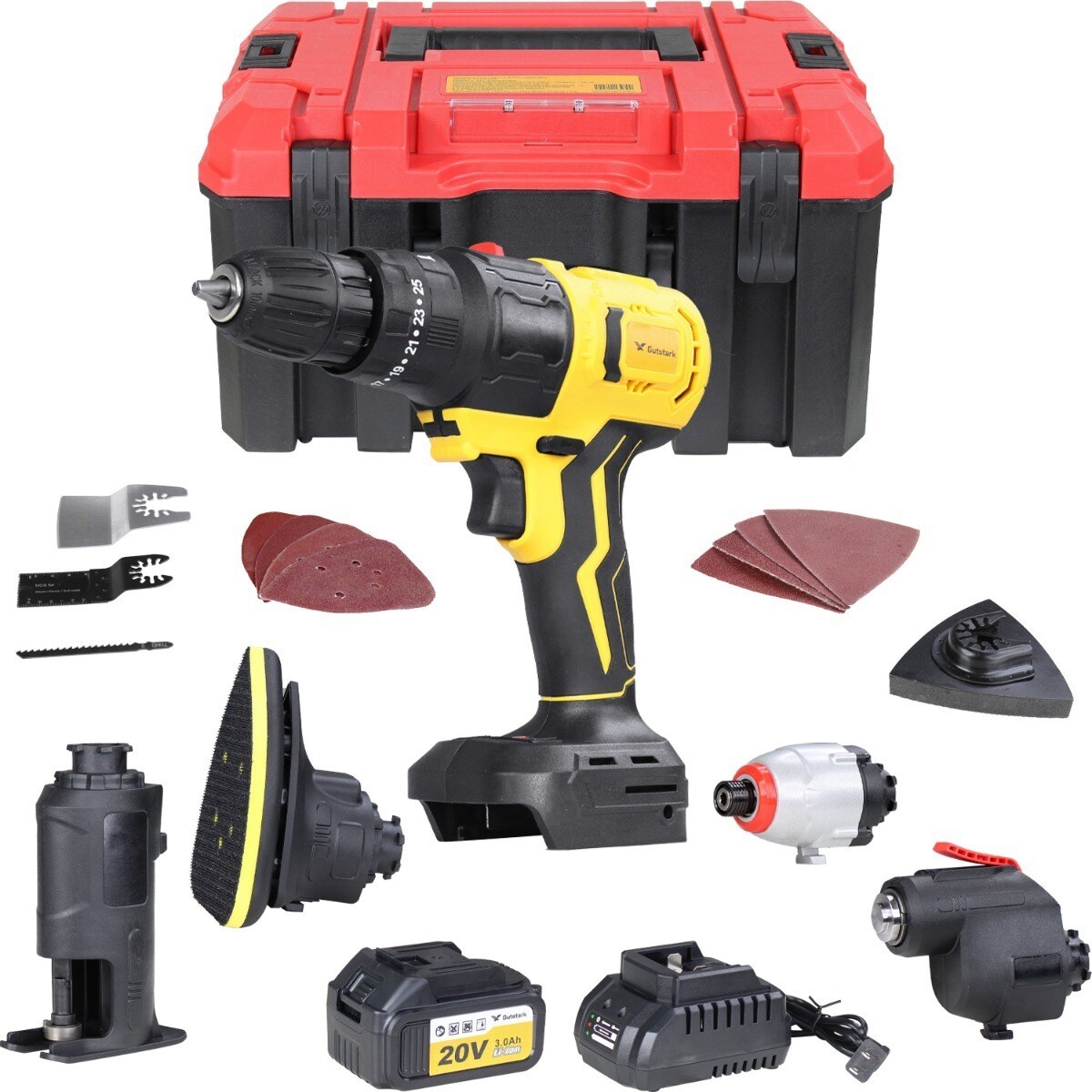 Taladro Inalambrico Tool Combo 5 En 1 Cabezales Multiusos $6,598