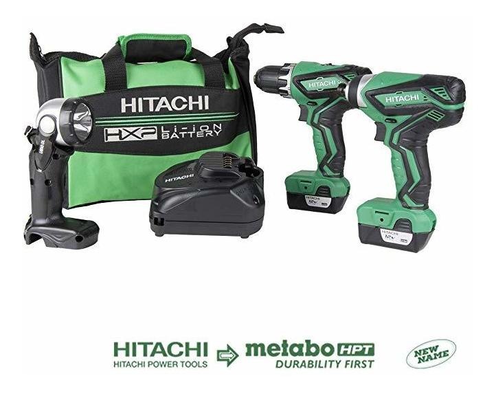 Hitachi Kc10dfl2 12 Voltios De Iones De Litio Pico Taladro S