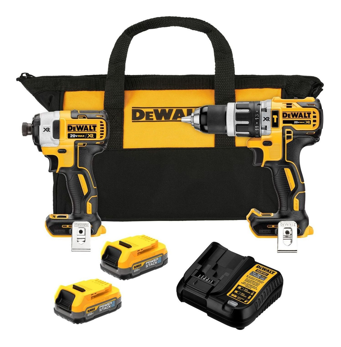 Kit Taladro Percutor/atornillador 20v Max Dewalt Dck287e2-b3