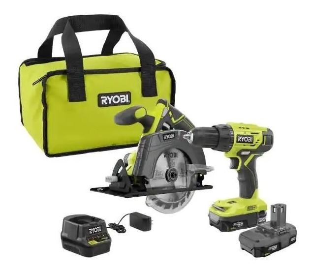 Combo Ryobi Inalambrico 18v 2 Herramientas 1 Bat + Cargador