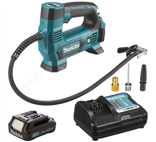 Inflador Llantas Cxt 12v C/carg Y Bat 121psi Mp100dwa Makita