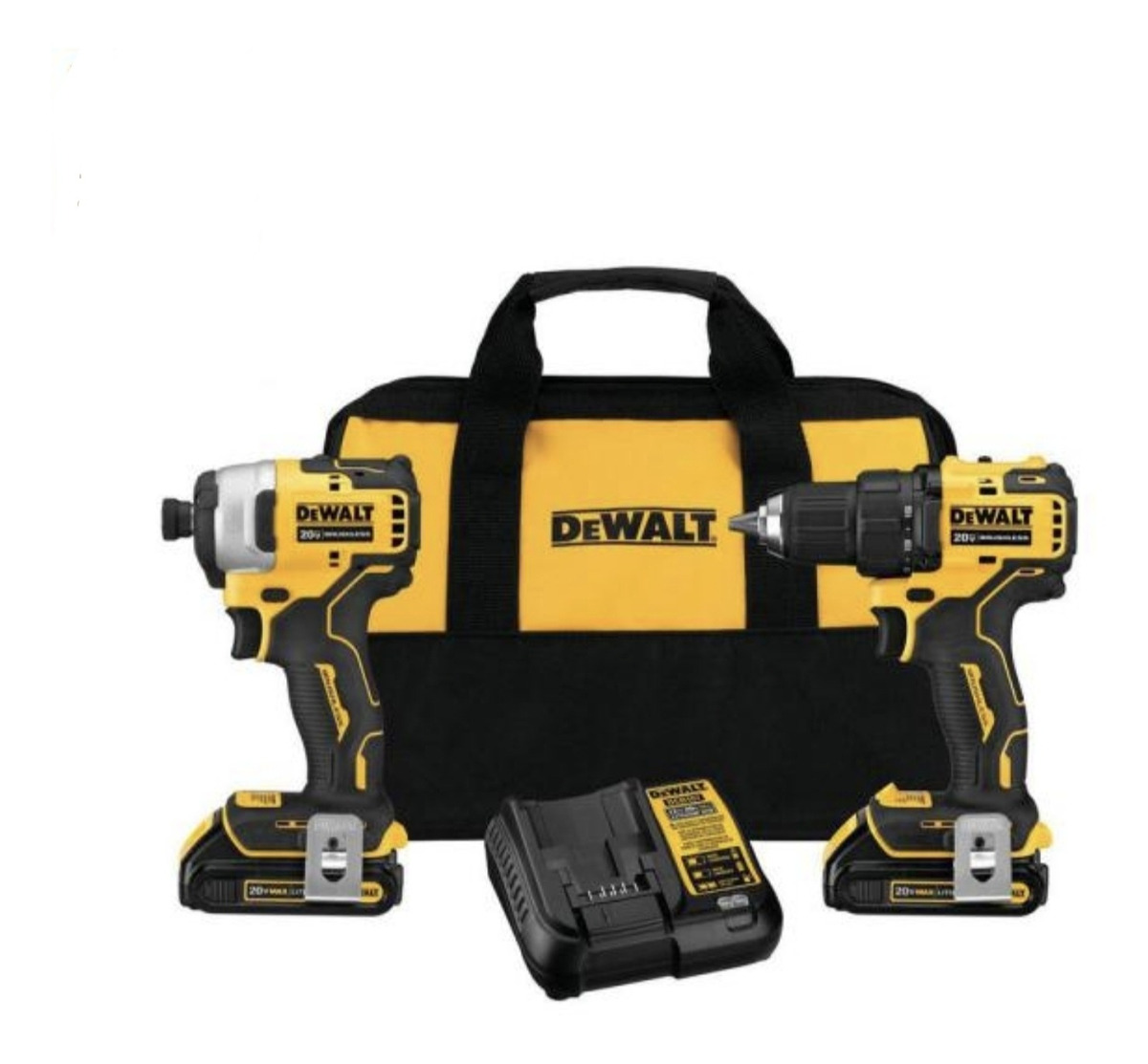 Foto 2 pulgar | Dewalt Dck278c2 Kit Taladro 1/2 Y Impacto 1/4 Brushlees 2bat