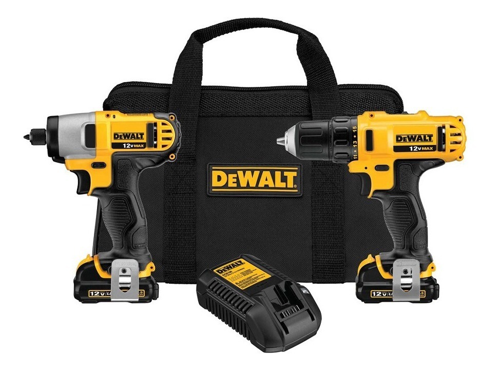 Foto 2 pulgar | Taladro + Llave De Impacto Dewalt Dck211s2 Kit