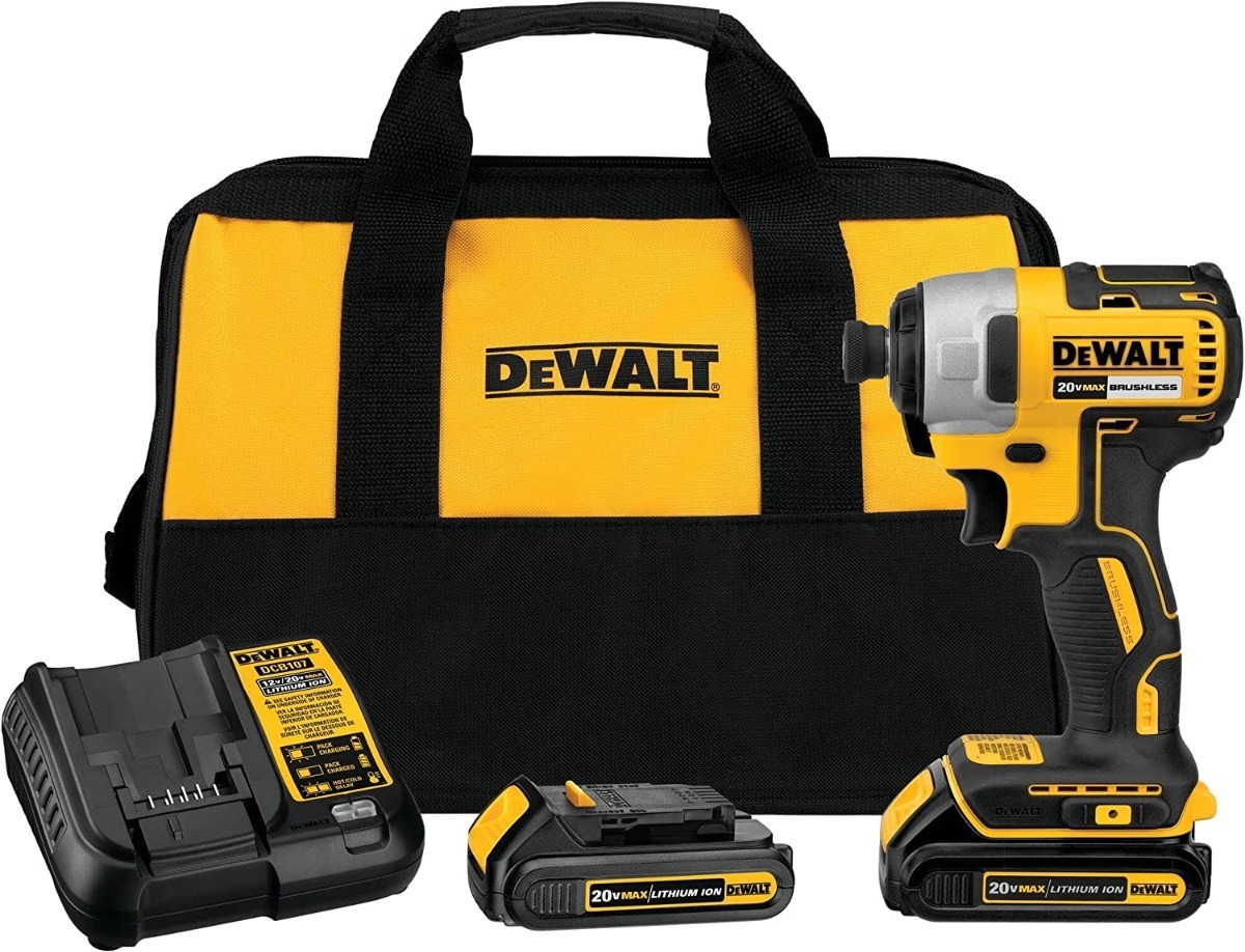 Destornillador Inalambrico D Impacto Sin Carbones Dewalt 20v