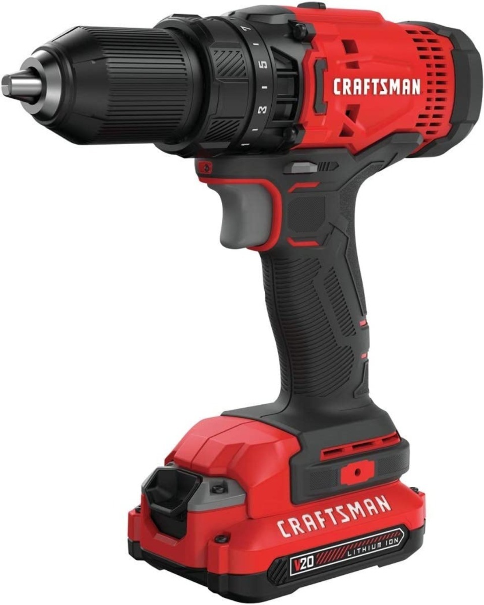 Foto 3 pulgar | Craftsman V20 Taladro Atornillador Con Batería Y Cargador 2v