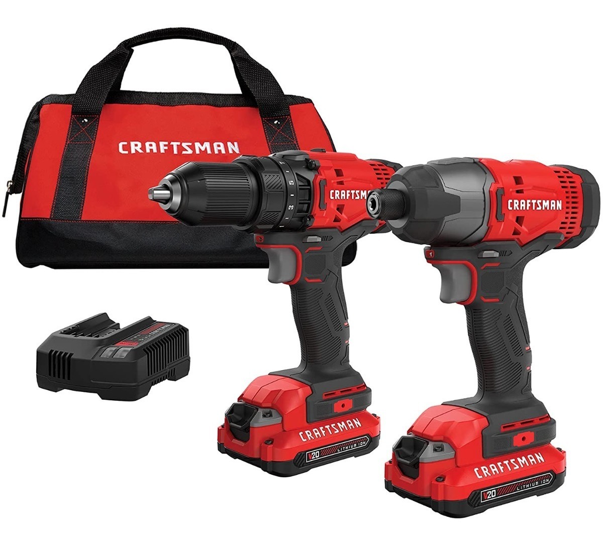 Foto 1 | Craftsman  Atornillador Y Taladro De Impacto 20v 2bat