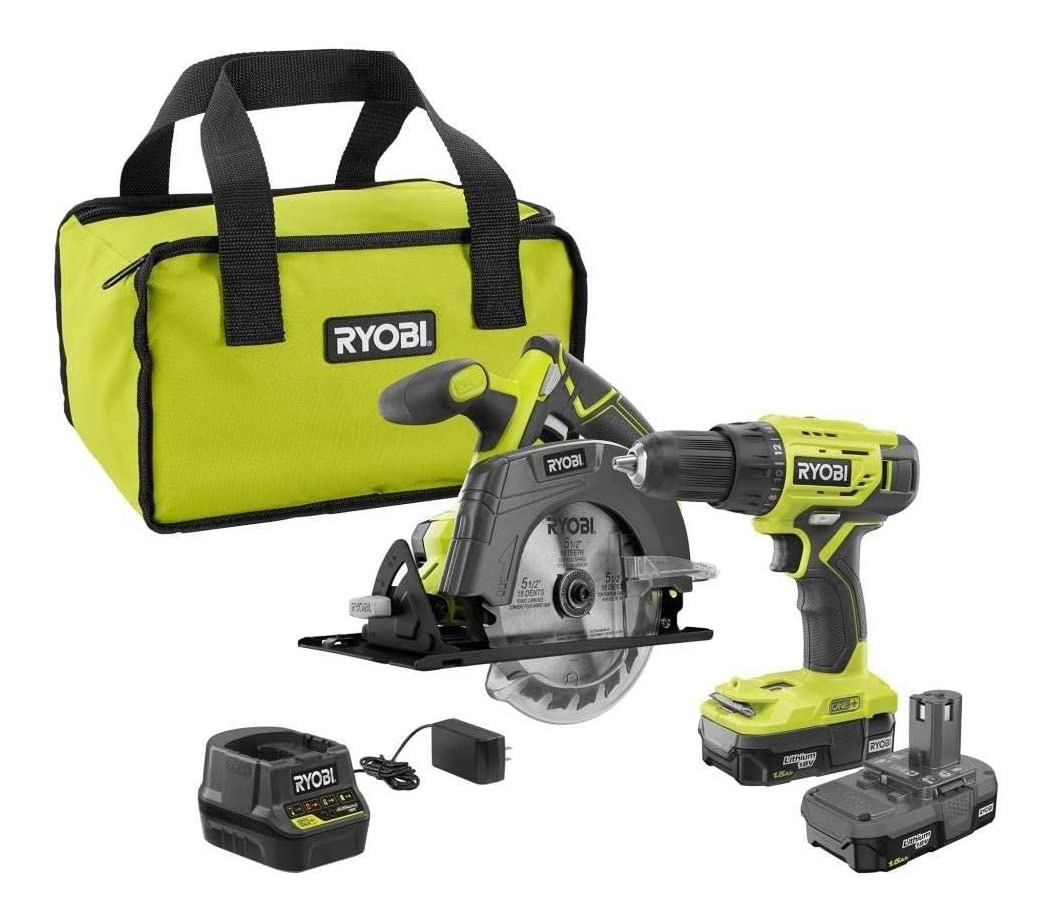 Combo De Sierra Y Taladro Inalámbricos Ryobi Modelo P1816