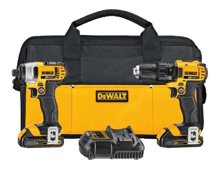 Foto 2 pulgar | Dewalt Kit Combinado De Taladro/impacto Dck280c2 Con Bolsa