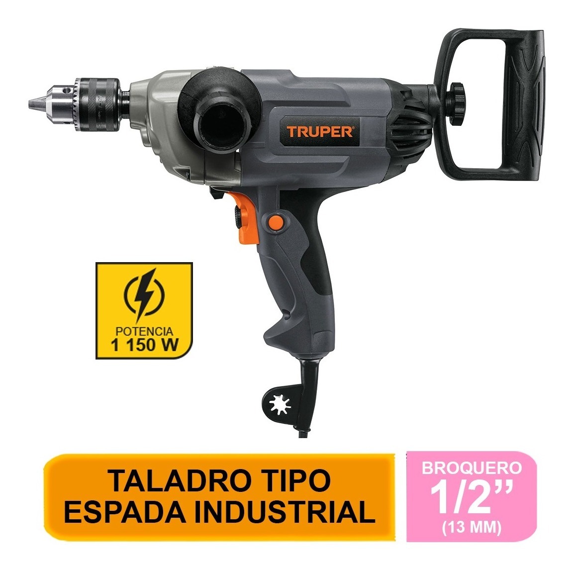 Foto 2 pulgar | Taladro Tipo Espada Industrial 1/2 , 1150 W   16714