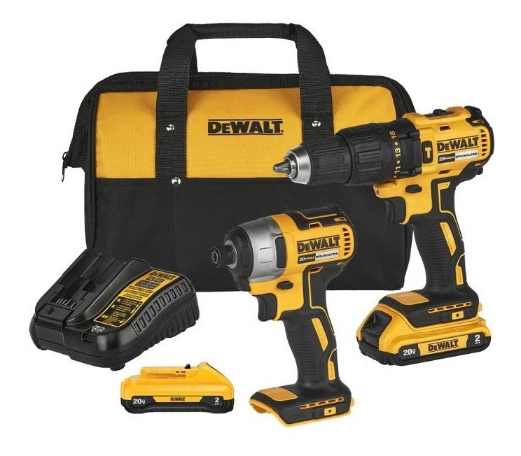 Foto 2 pulgar | Combo 20v Brushless 2amp Roto-impacto Dck276d2 Dewalt