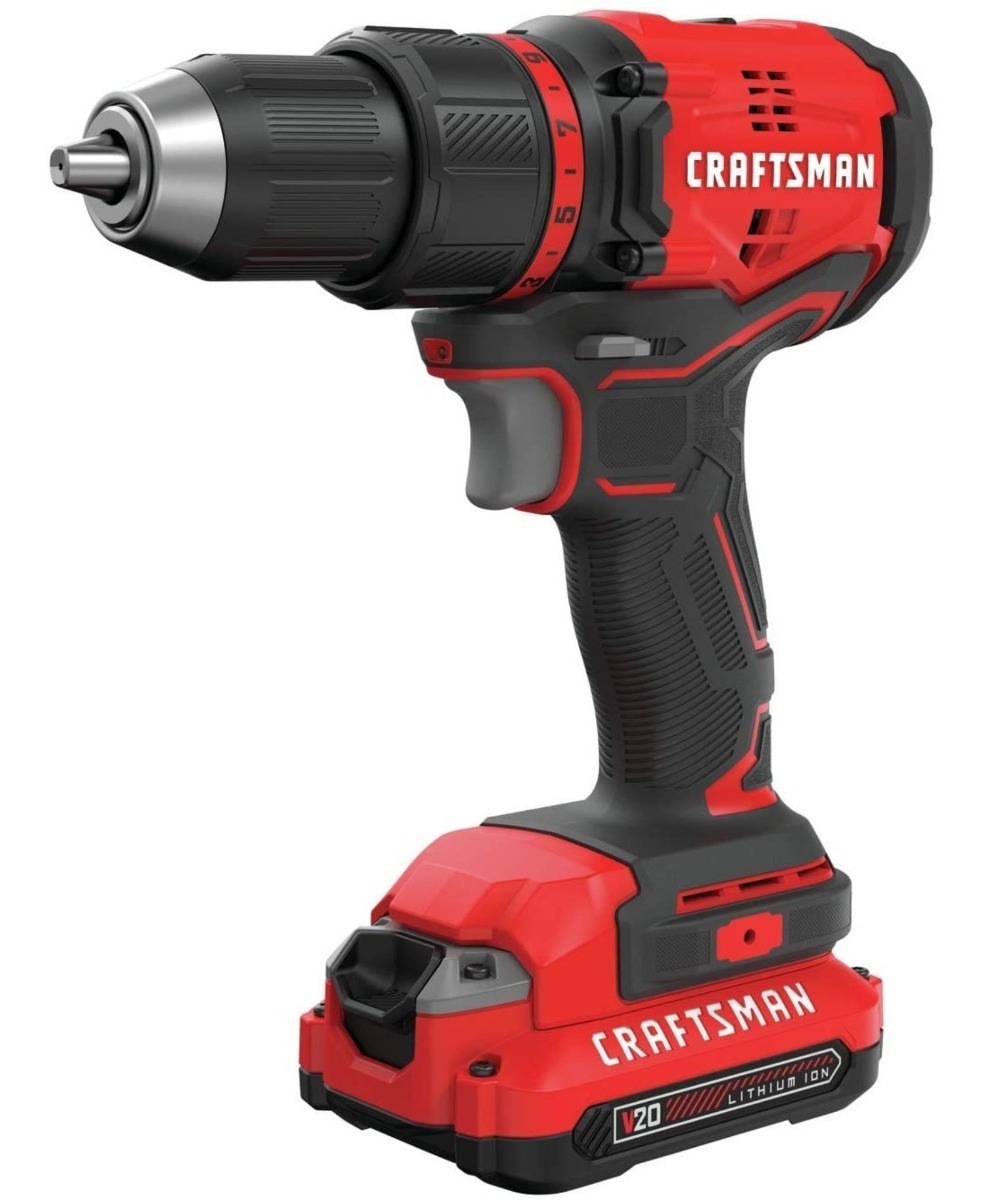 Craftsman V20 Set Taladro Brushless Con Batería Y Cargador