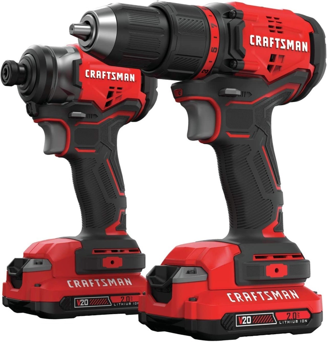 Foto 2 | Craftsman V20 Kit Taladro Desat Y Impacto Brushless 2bat 1c