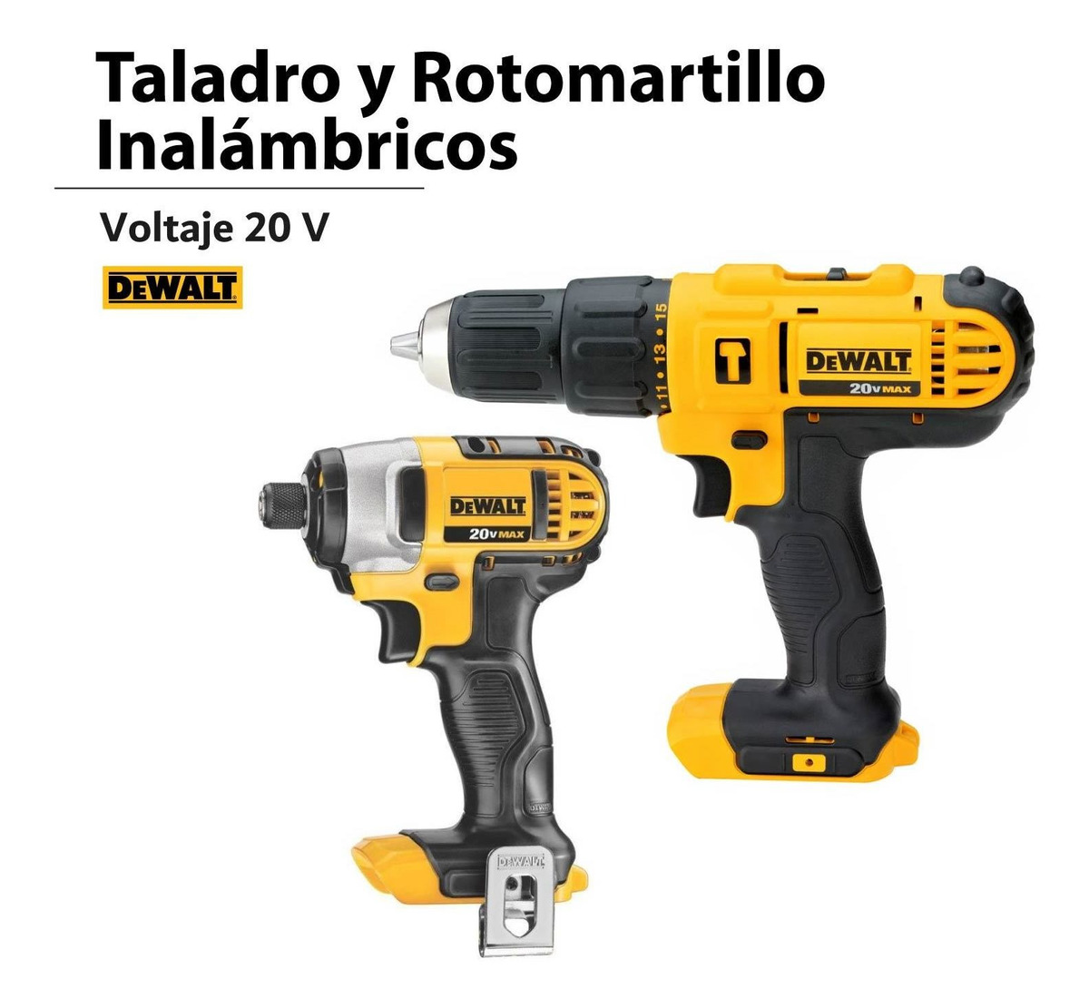 Foto 3 pulgar | Taladro Rotomartillo 1/2in Llave Impacto Inalambrica Dewalt