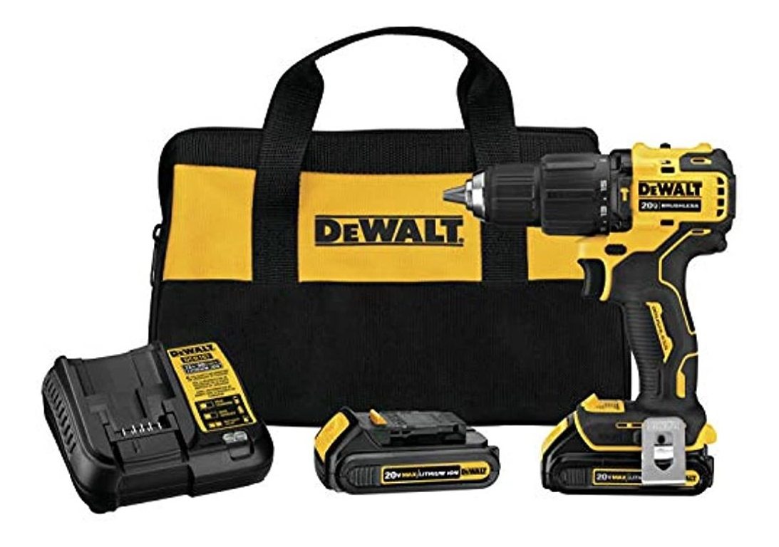 Taladro De Percusión Dewalt Atomic 20v Max, Inalámbrico, Com