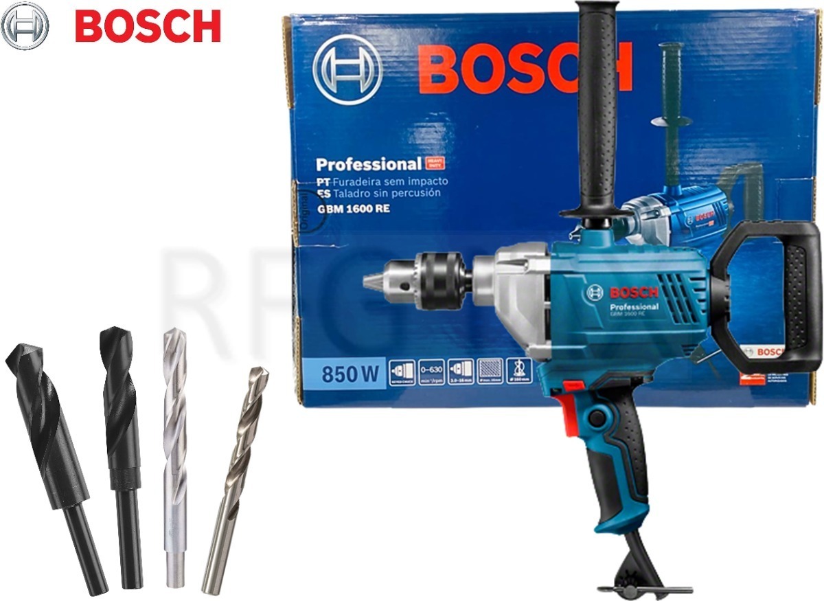 Foto 3 pulgar | Taladro Tipo Espada 5/8'' Gbm 1600 Re Bosch + Brocas Bosch