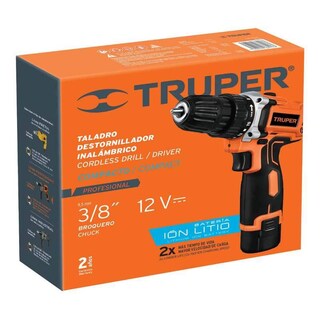 Foto 2 | Taladro Desarmador Truper TALI-12AC color Naranja Inalámbrico Recargable 3/8 12 V 18653