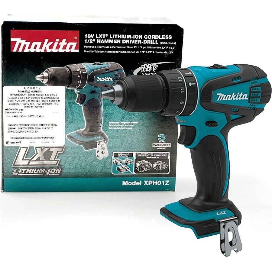 Foto 2 pulgar | Taladro Inalámbrico MAKITA XPH01Z color Azul Rotomartillo 1/2 LXT