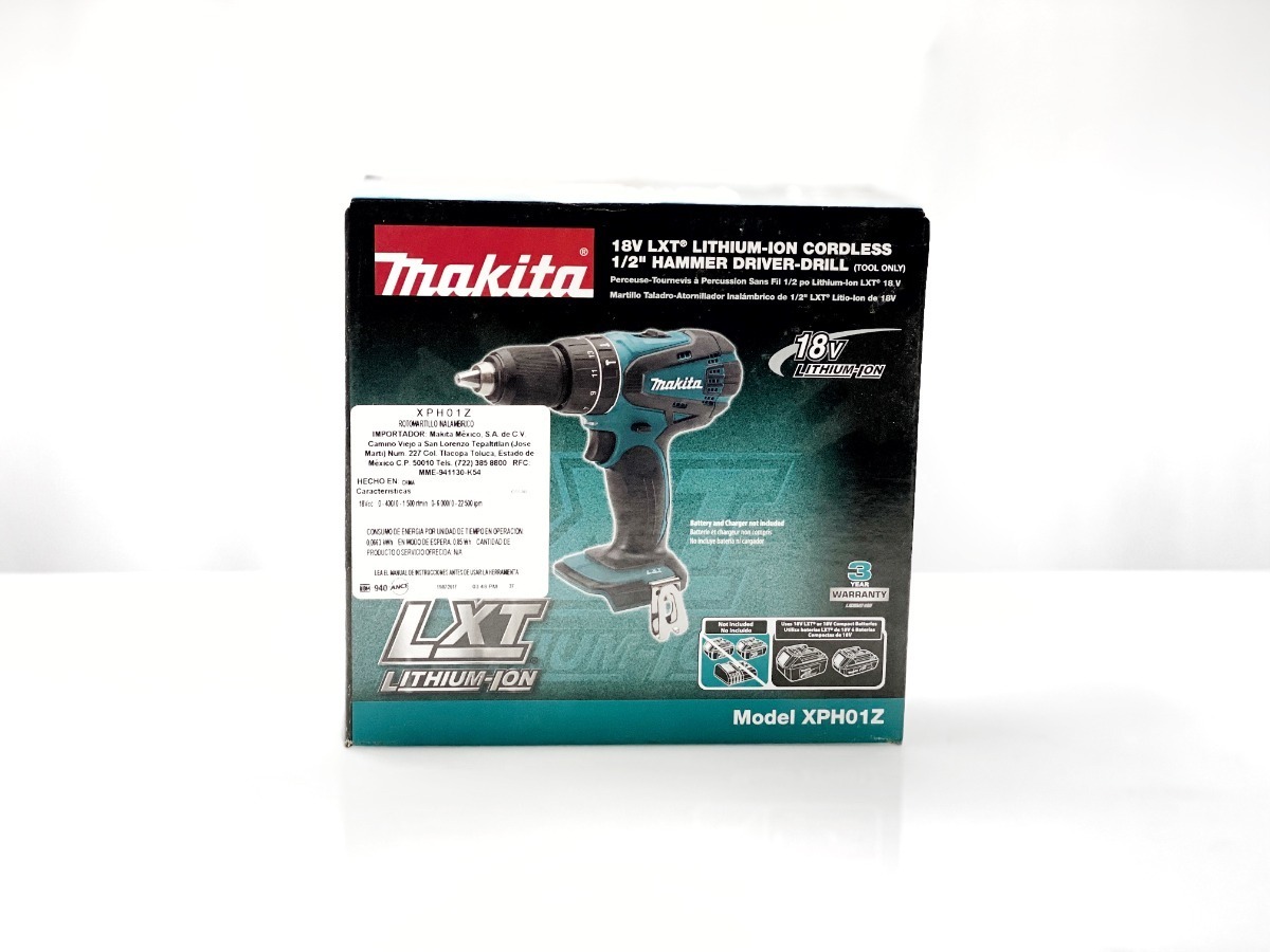 Foto 3 pulgar | Taladro Inalámbrico MAKITA XPH01Z color Azul Rotomartillo 1/2 LXT