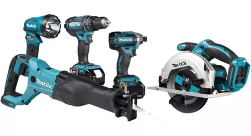 Foto 4 pulgar | Combo MAKITA XT505 color Azul Inalámbrico 18 V 5 Herramientas más 2 Baterías