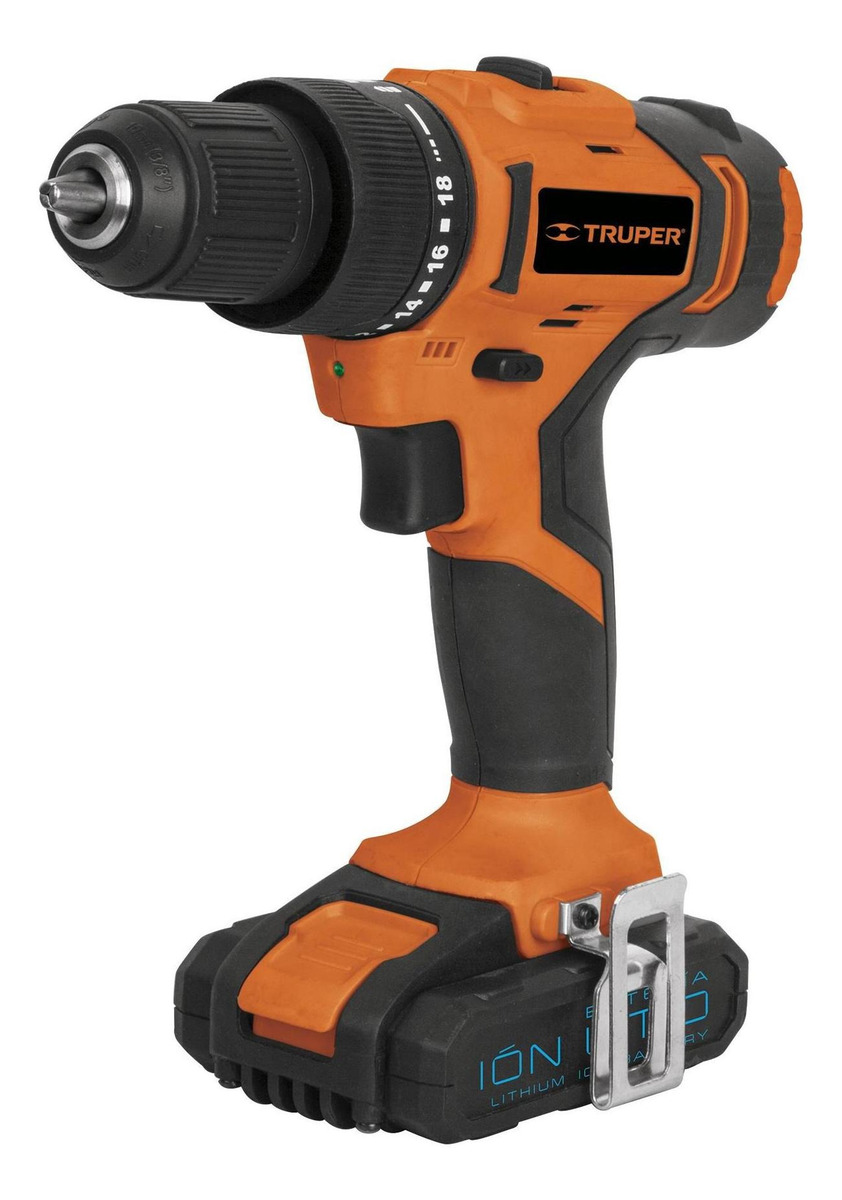 Foto 2 pulgar | Taladro Inalámbrico Profesional  Truper 18154 TALI-18A2 color Naranja 3/8 " 18 V