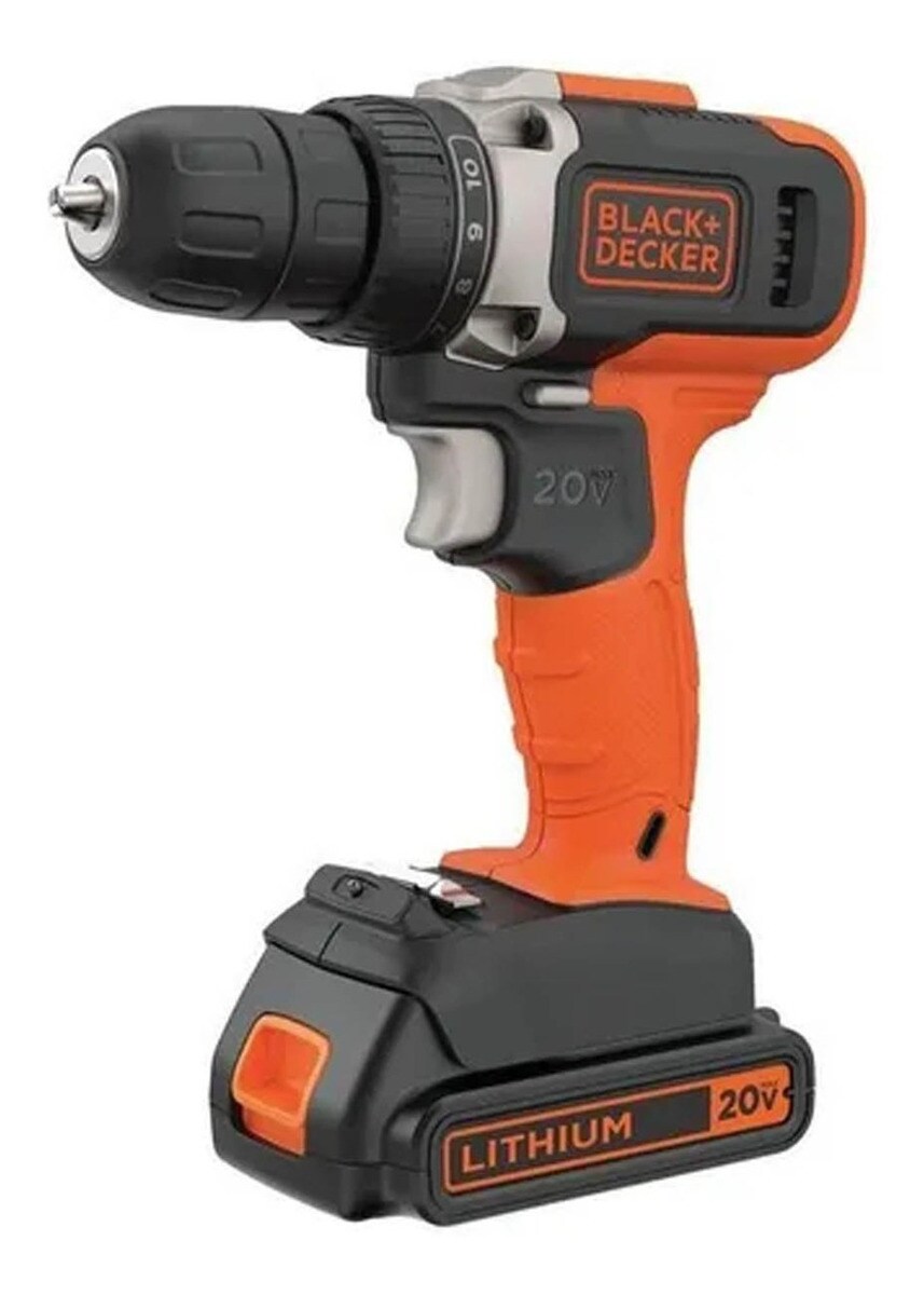 Taladro Black+Decker BCD703C1 color Naranja Inalámbrico Rotomartillo Atornillador $4,078