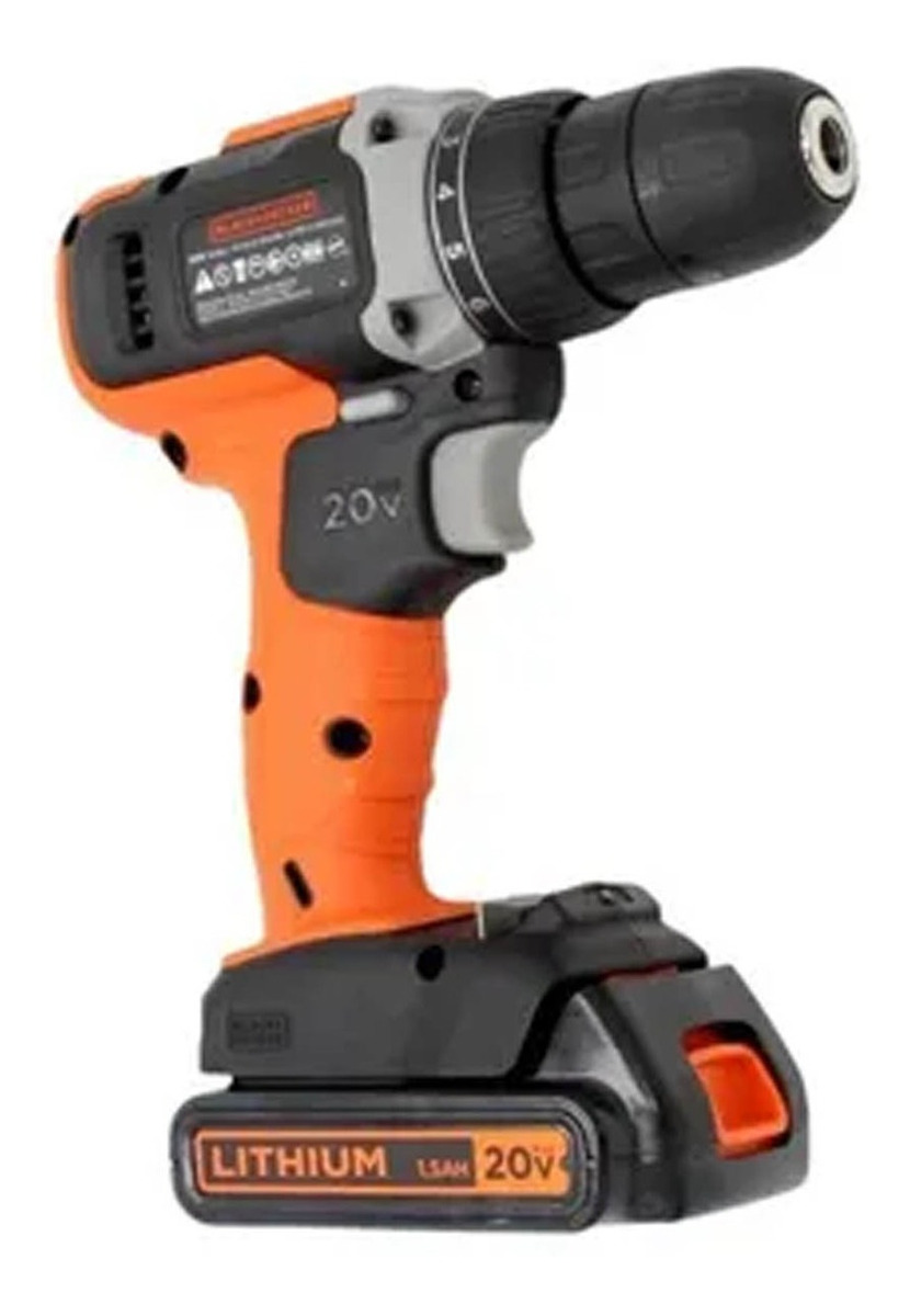 Foto 3 pulgar | Taladro Black+Decker BCD703C1 color Naranja Inalámbrico Rotomartillo Atornillador