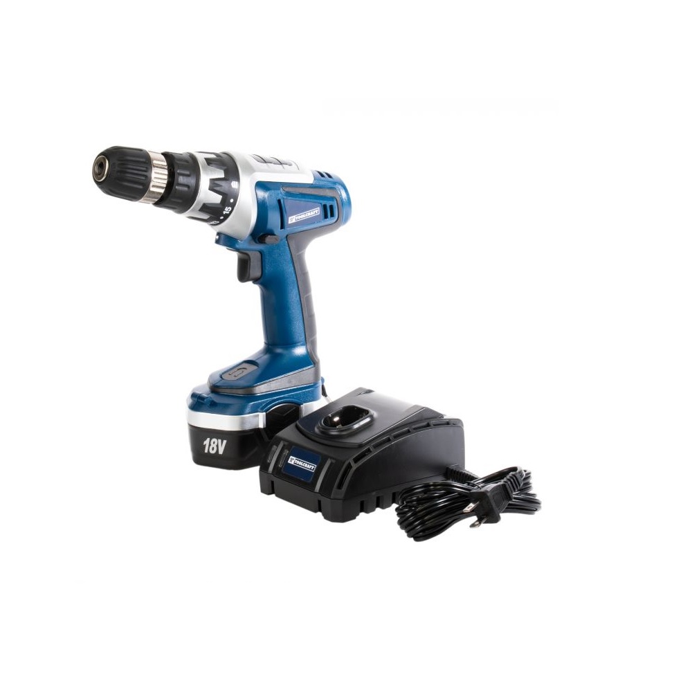 Taladro Inalámbrico Toolcraft TC3423 color Azul 18 V