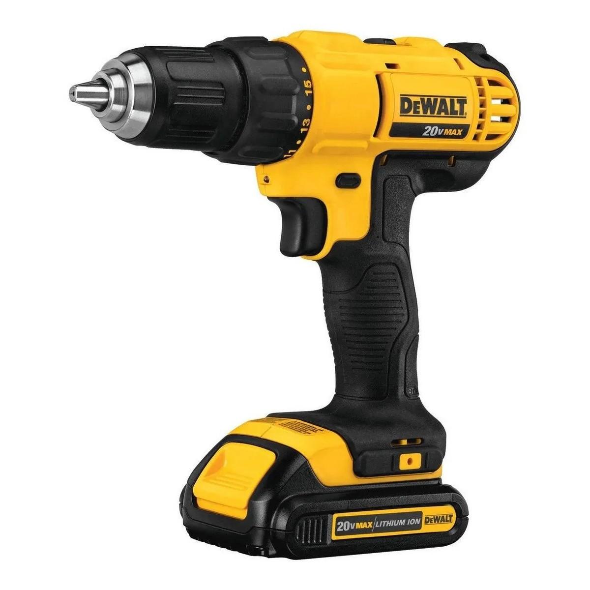 Taladro Atornillador DeWALT DCD771C2-B3 color Amarillo Inalámbrico de 13 MM 20 V